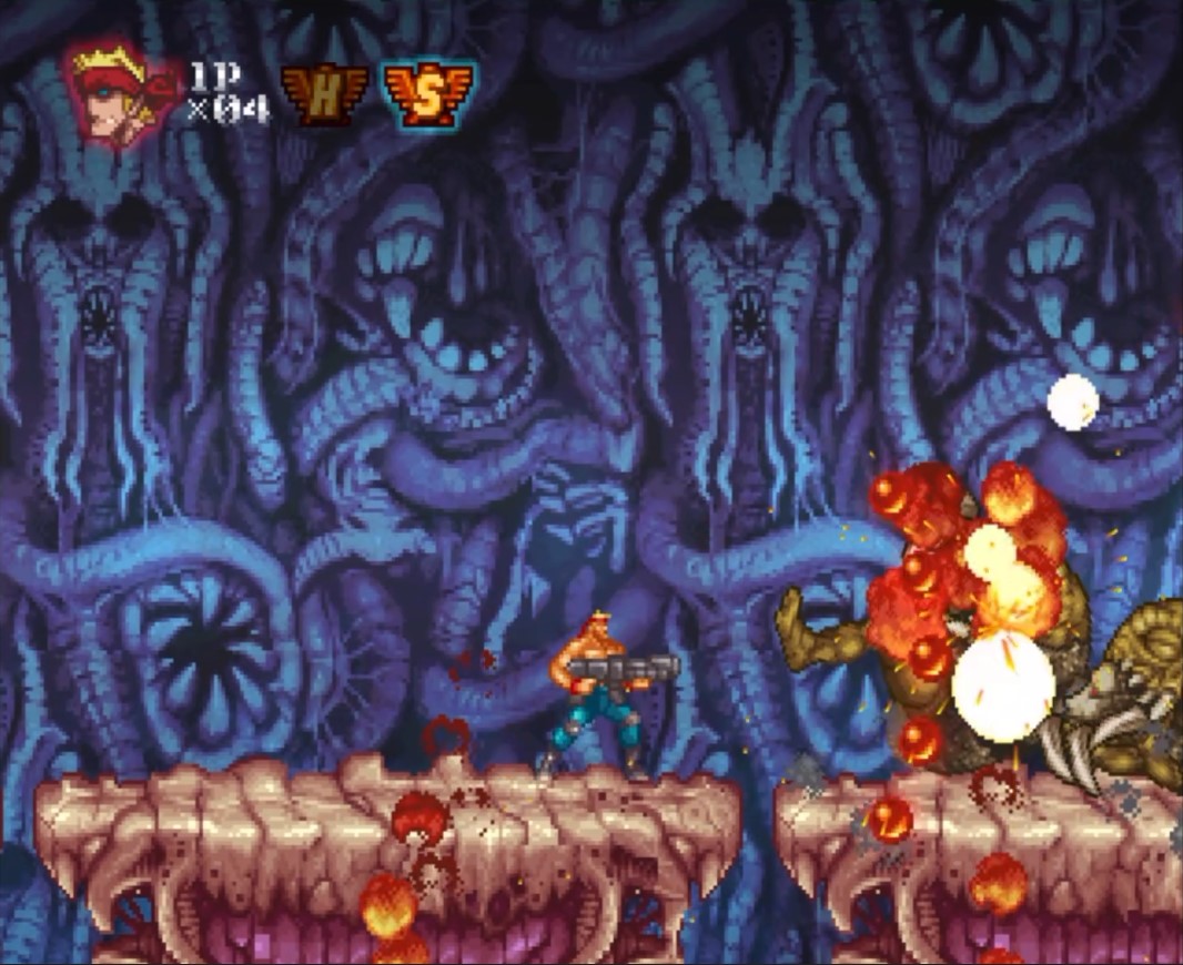 Contra ReBirth - геймплей игры на Nintendo Wii